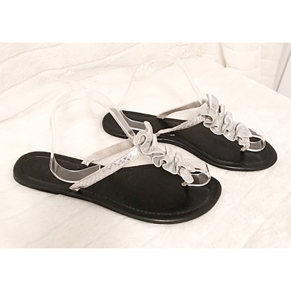 ESNY Bundle of 2 Fashion Sandals Sz 9 Silver/Copper - Picture 5 of 8